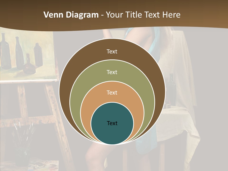 Easel Erotic Beautiful PowerPoint Template