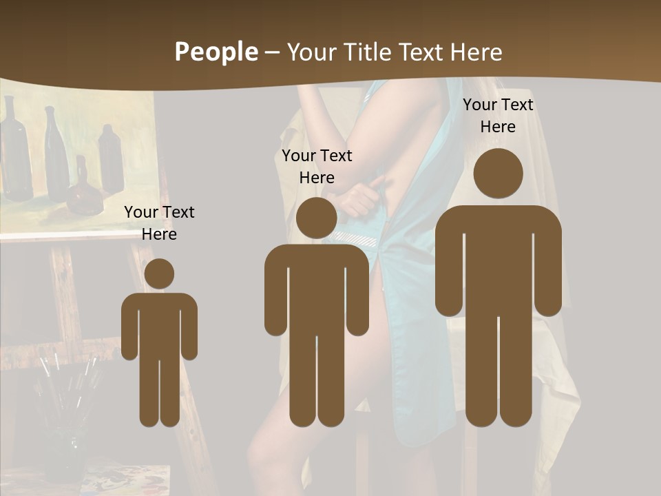 Easel Erotic Beautiful PowerPoint Template