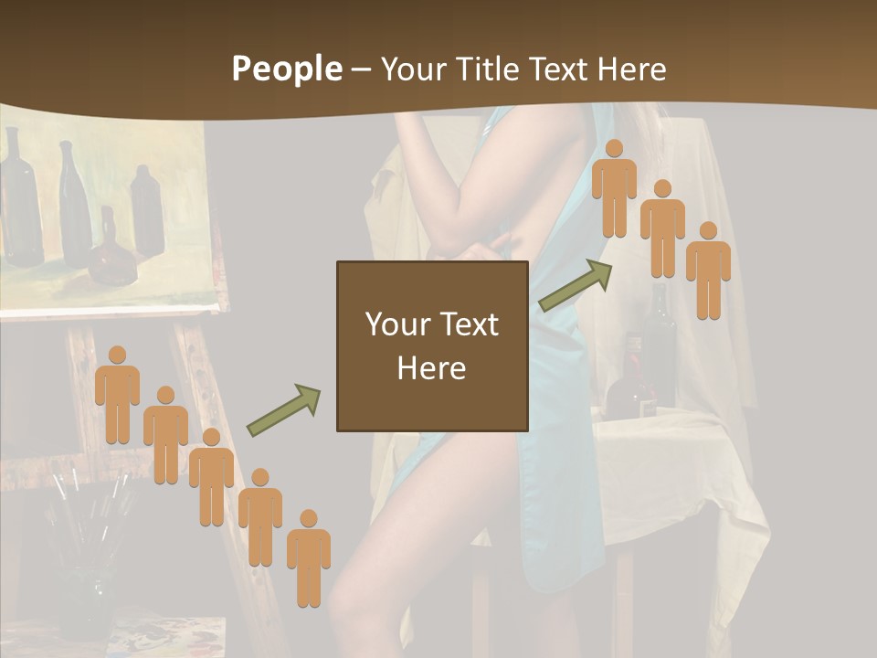 Easel Erotic Beautiful PowerPoint Template