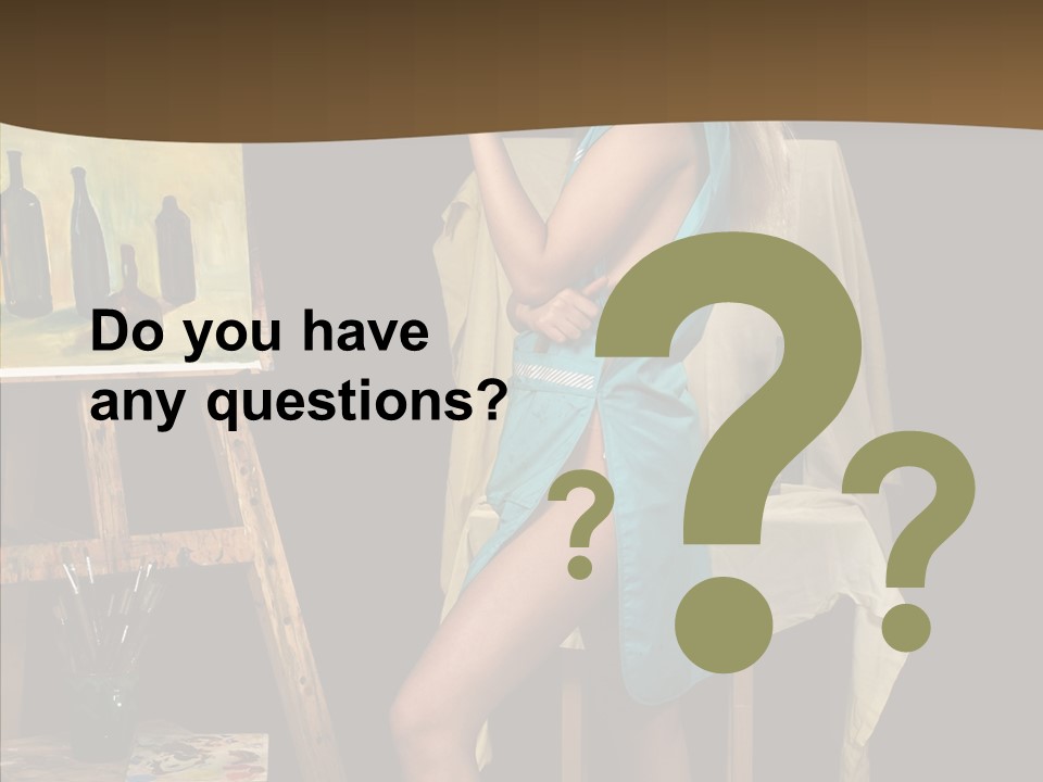 Easel Erotic Beautiful PowerPoint Template