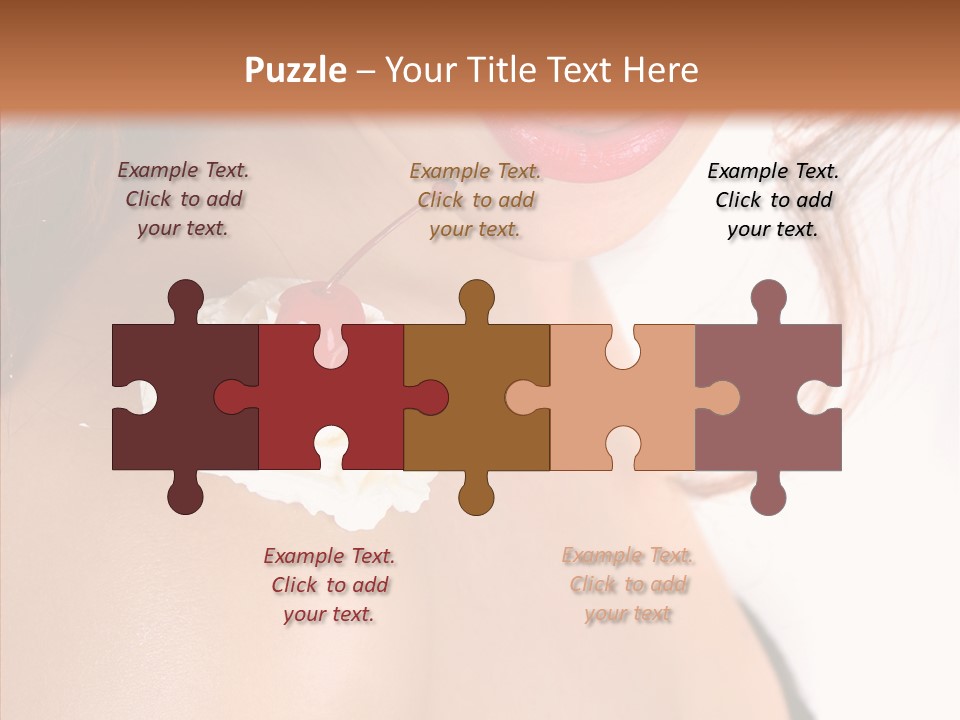 Lipstick Shoulder Cream PowerPoint Template