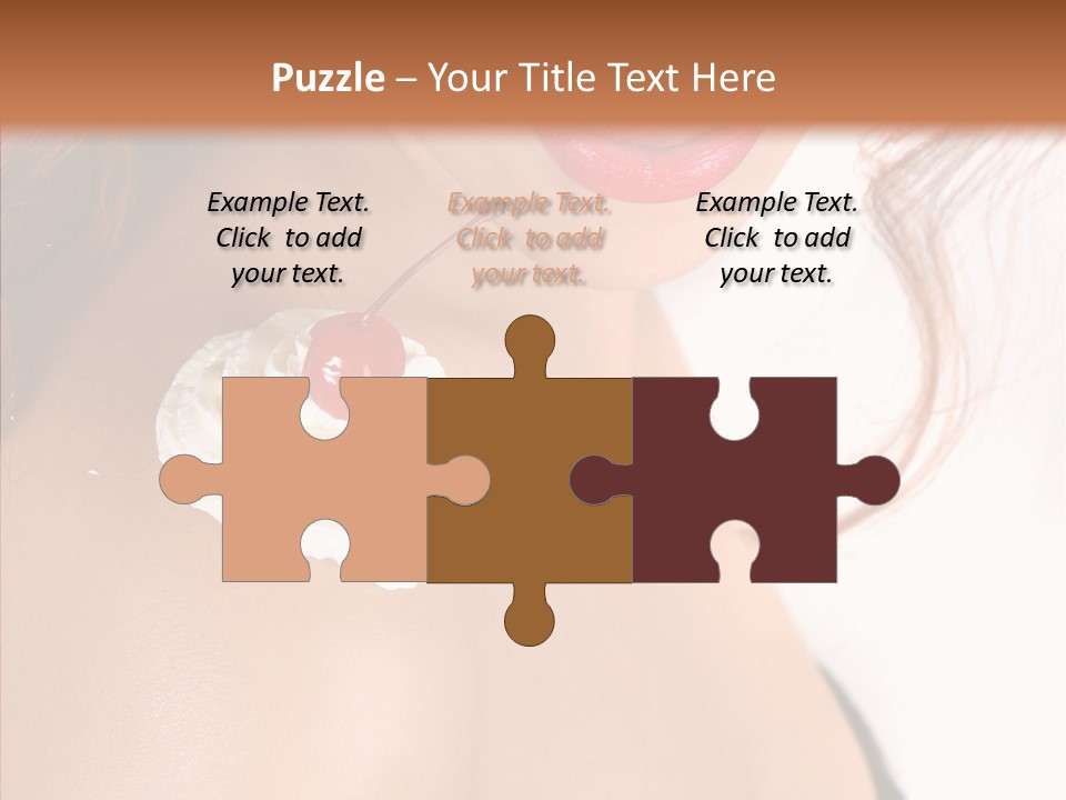 Lipstick Shoulder Cream PowerPoint Template