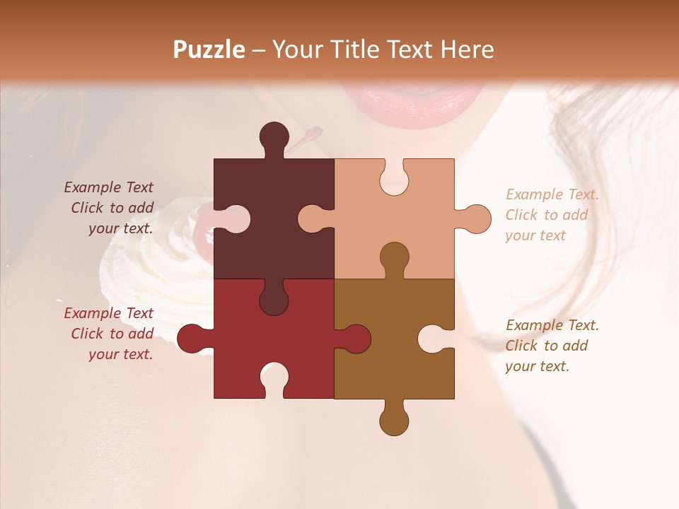 Lipstick Shoulder Cream PowerPoint Template