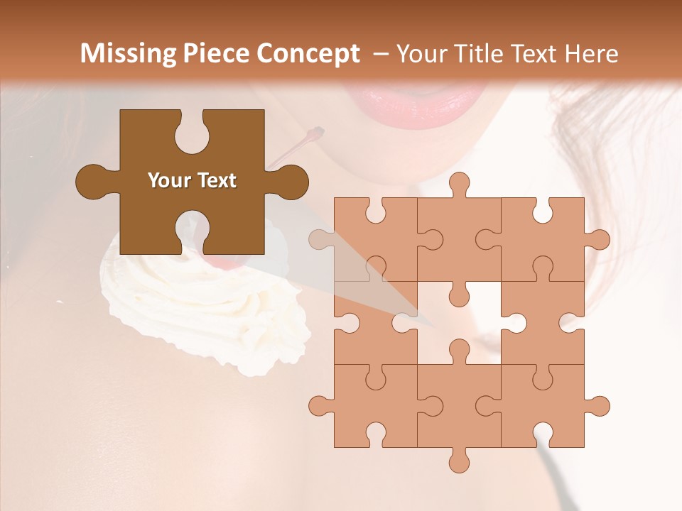 Lipstick Shoulder Cream PowerPoint Template