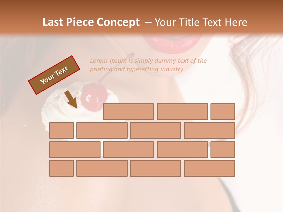 Lipstick Shoulder Cream PowerPoint Template