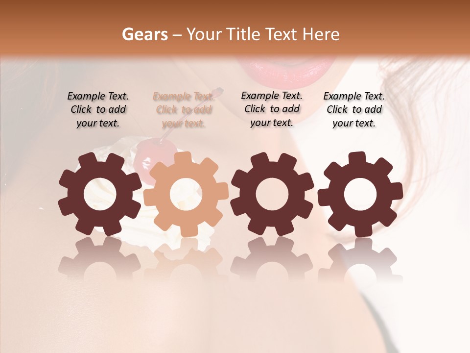 Lipstick Shoulder Cream PowerPoint Template