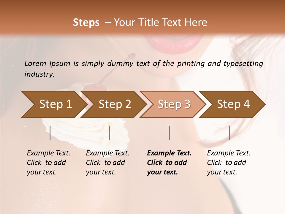 Lipstick Shoulder Cream PowerPoint Template