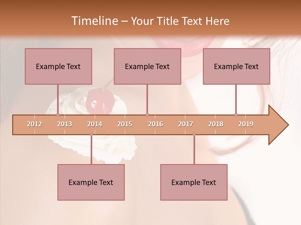 Lipstick Shoulder Cream PowerPoint Template