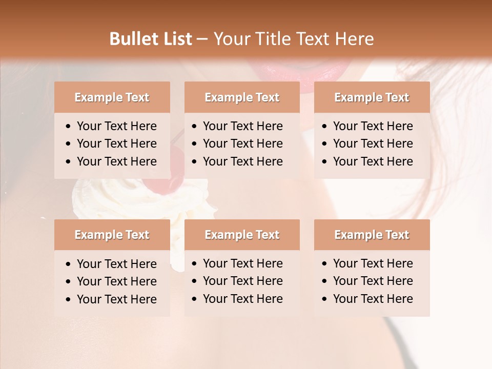 Lipstick Shoulder Cream PowerPoint Template