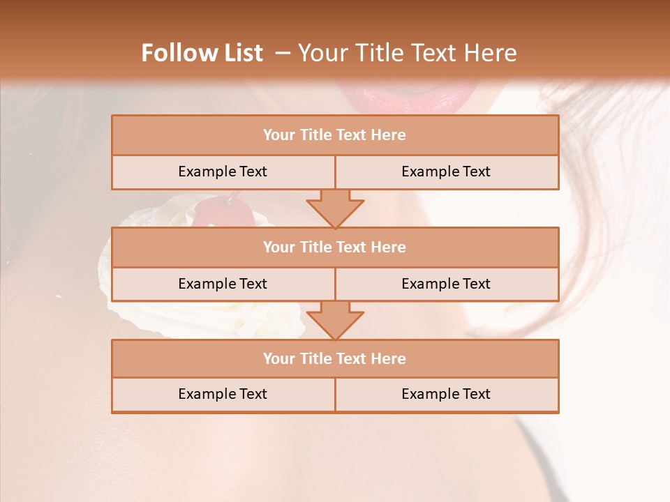 Lipstick Shoulder Cream PowerPoint Template