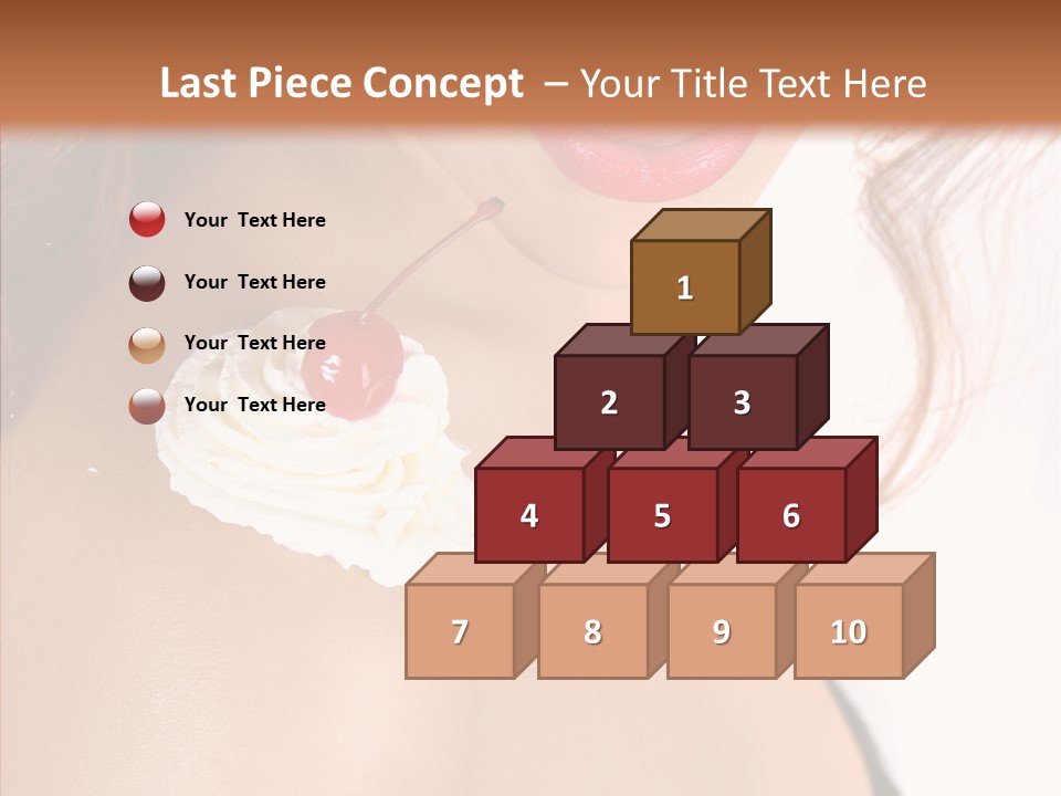 Lipstick Shoulder Cream PowerPoint Template