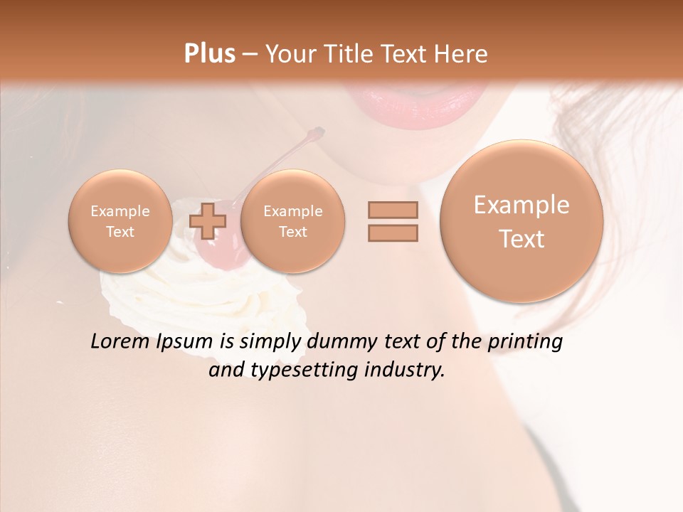 Lipstick Shoulder Cream PowerPoint Template