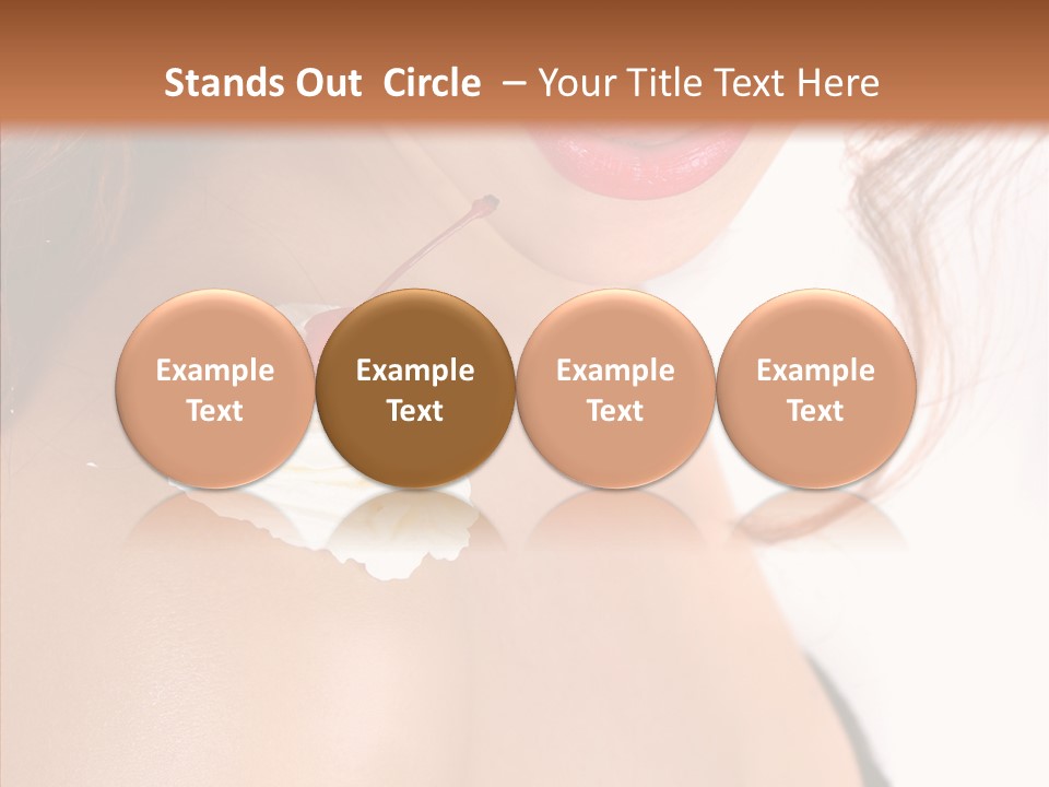 Lipstick Shoulder Cream PowerPoint Template