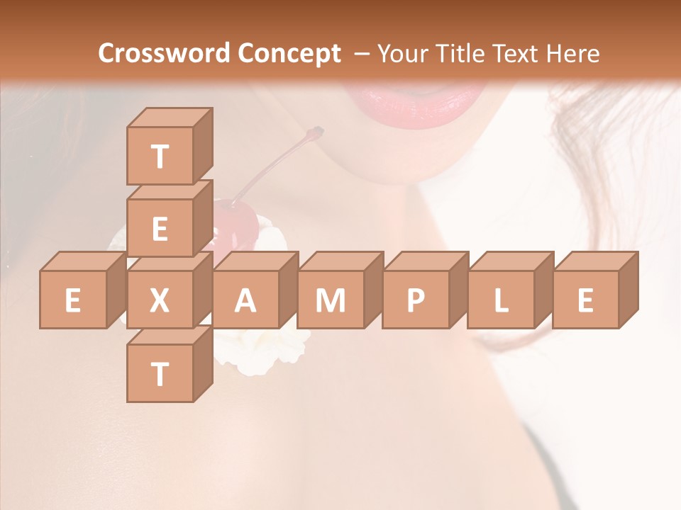 Lipstick Shoulder Cream PowerPoint Template