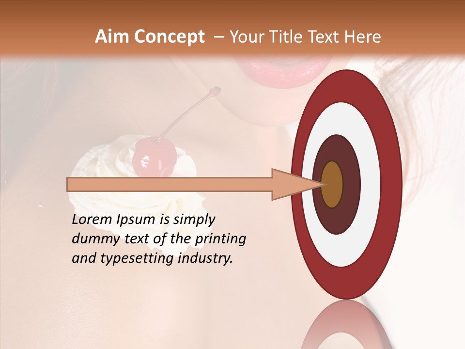 Lipstick Shoulder Cream PowerPoint Template