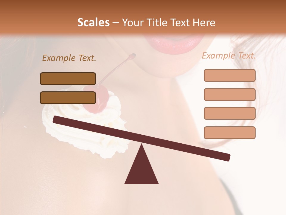 Lipstick Shoulder Cream PowerPoint Template