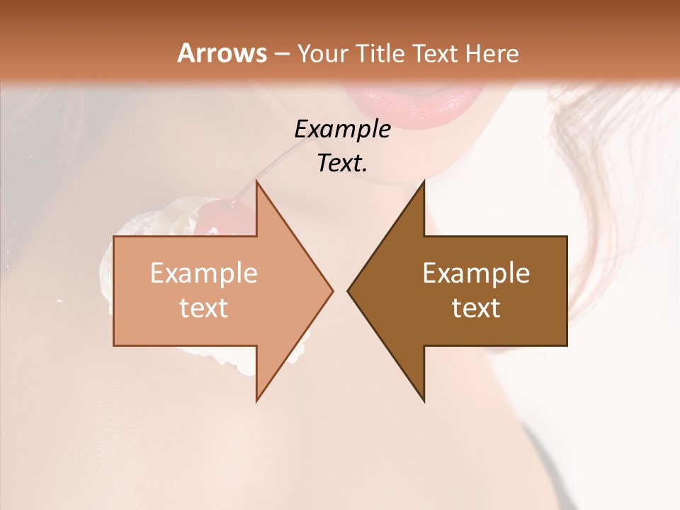 Lipstick Shoulder Cream PowerPoint Template