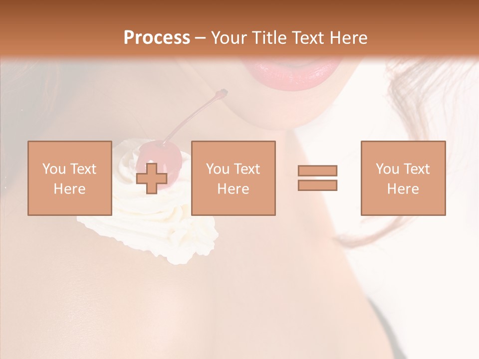 Lipstick Shoulder Cream PowerPoint Template