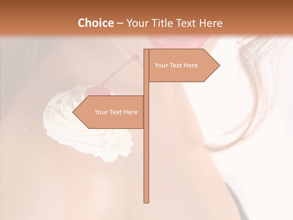 Lipstick Shoulder Cream PowerPoint Template