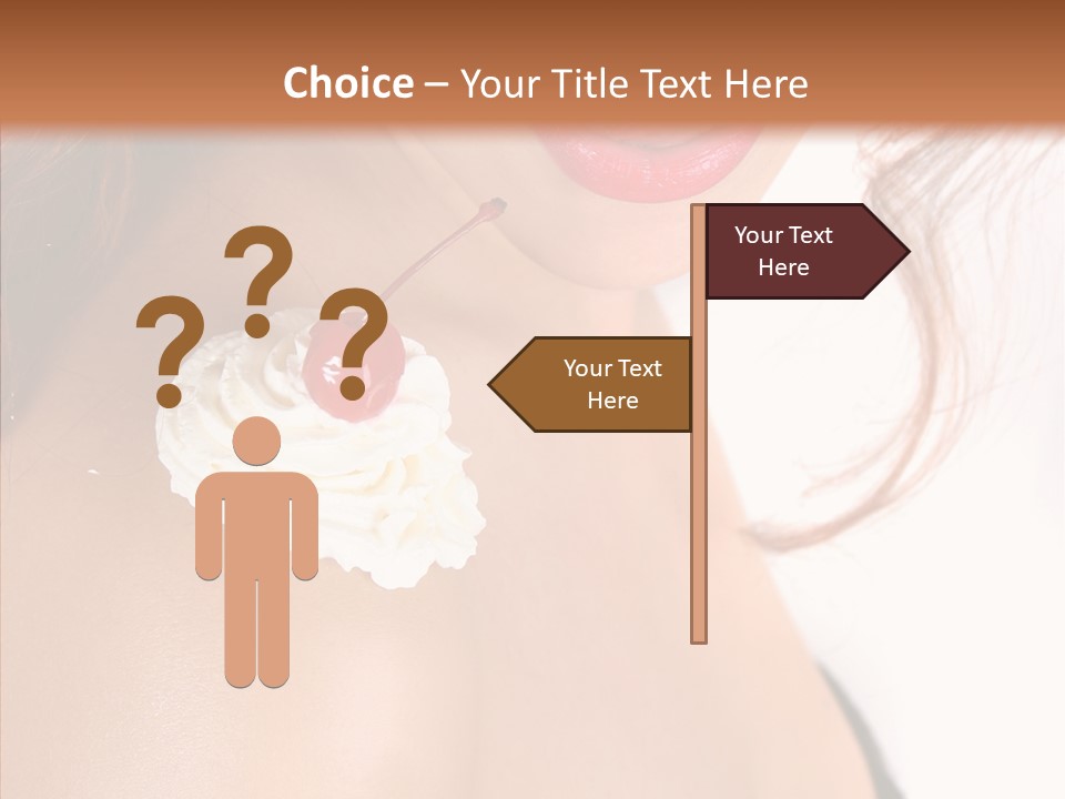 Lipstick Shoulder Cream PowerPoint Template
