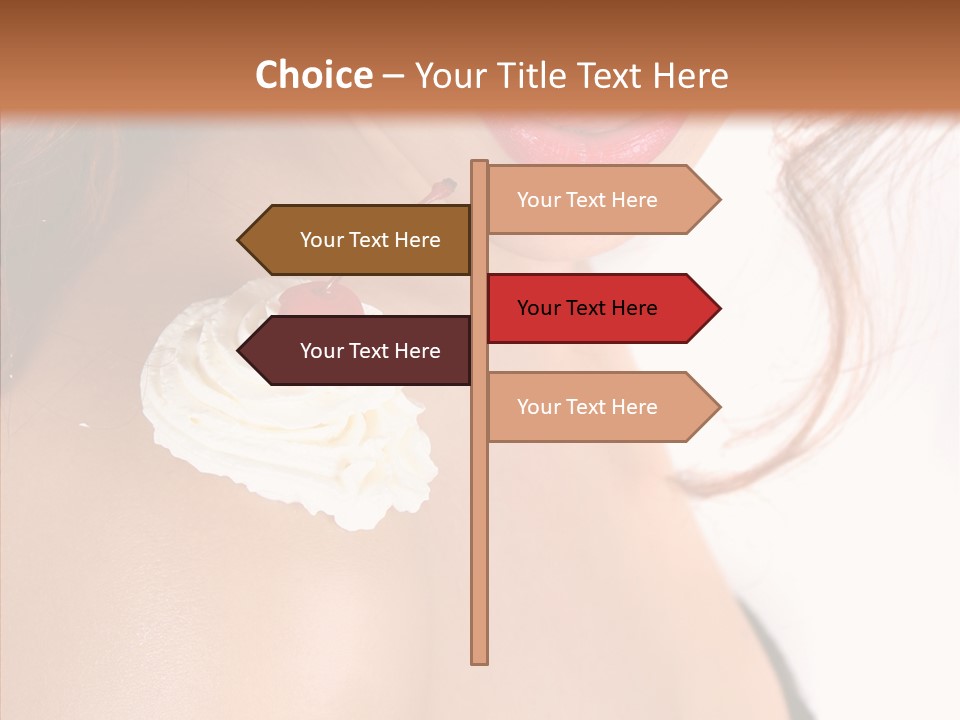 Lipstick Shoulder Cream PowerPoint Template