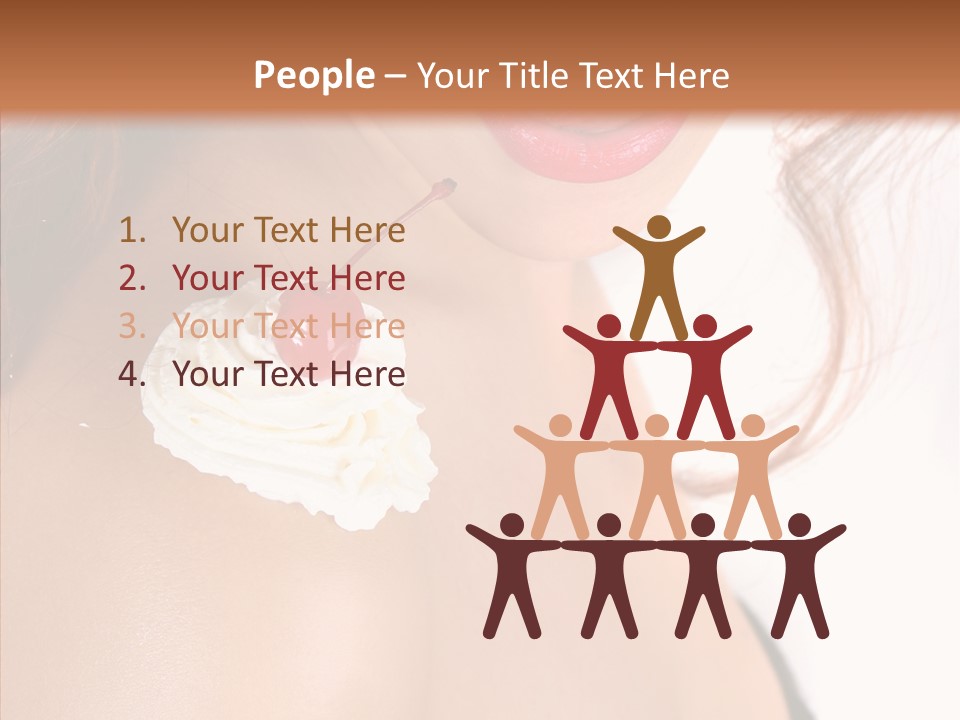 Lipstick Shoulder Cream PowerPoint Template