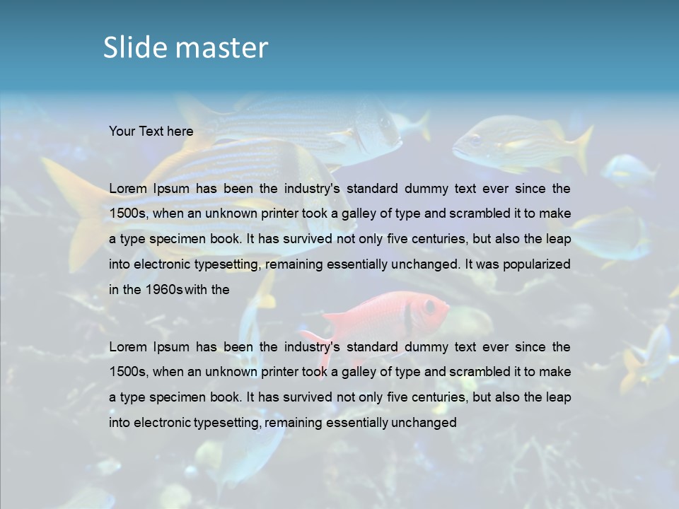 Invertebrate Tropical Bottom PowerPoint Template