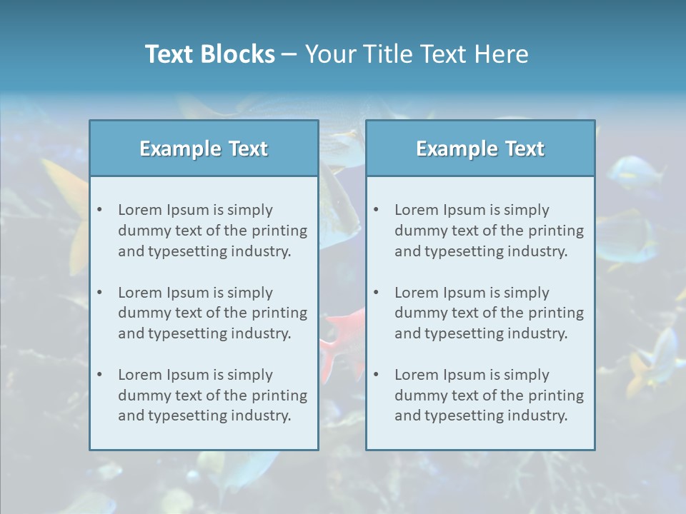 Invertebrate Tropical Bottom PowerPoint Template