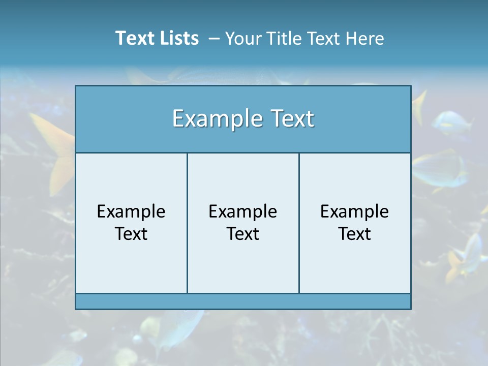Invertebrate Tropical Bottom PowerPoint Template