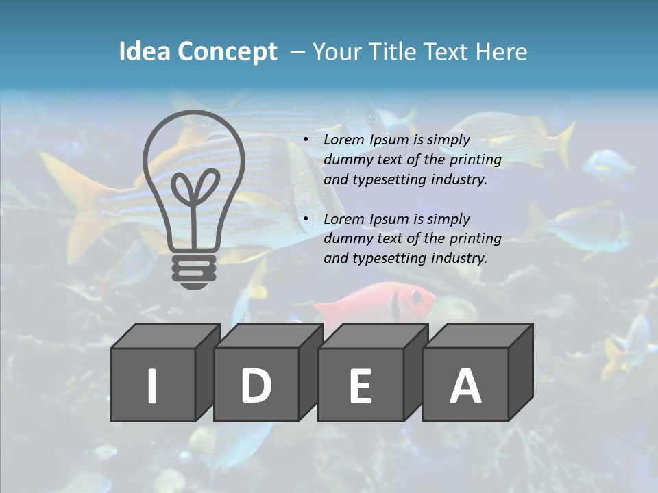 Invertebrate Tropical Bottom PowerPoint Template