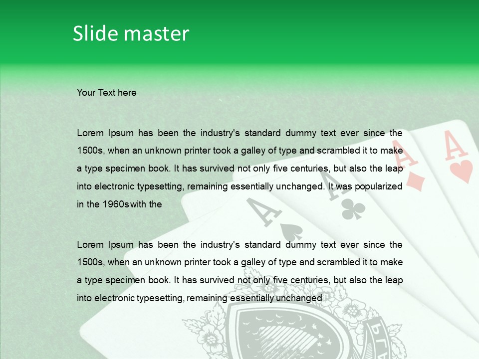 Risk Macro Casino PowerPoint Template