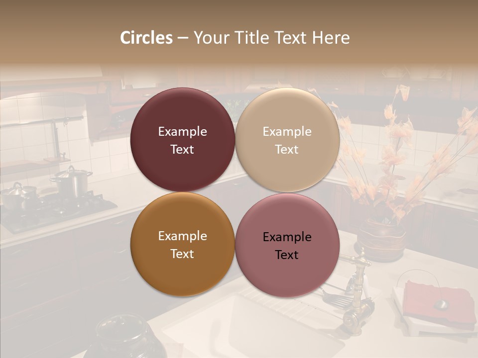 Household Cabinets Counters PowerPoint Template