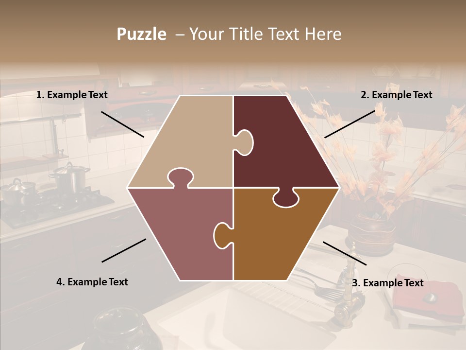 Household Cabinets Counters PowerPoint Template