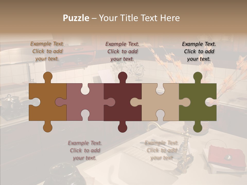 Household Cabinets Counters PowerPoint Template