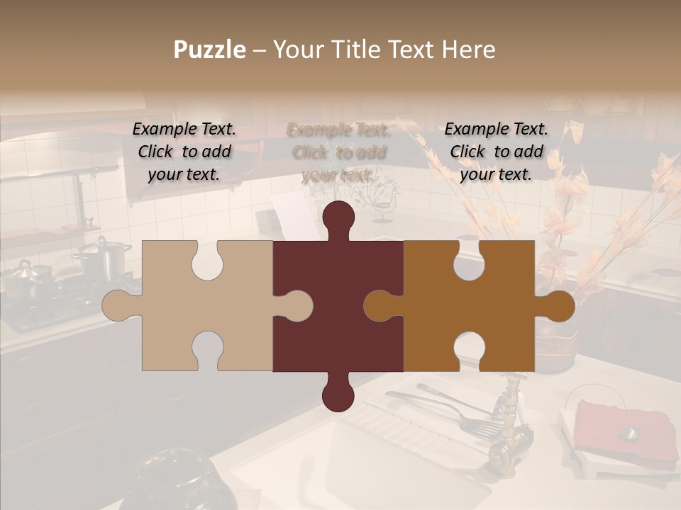 Household Cabinets Counters PowerPoint Template