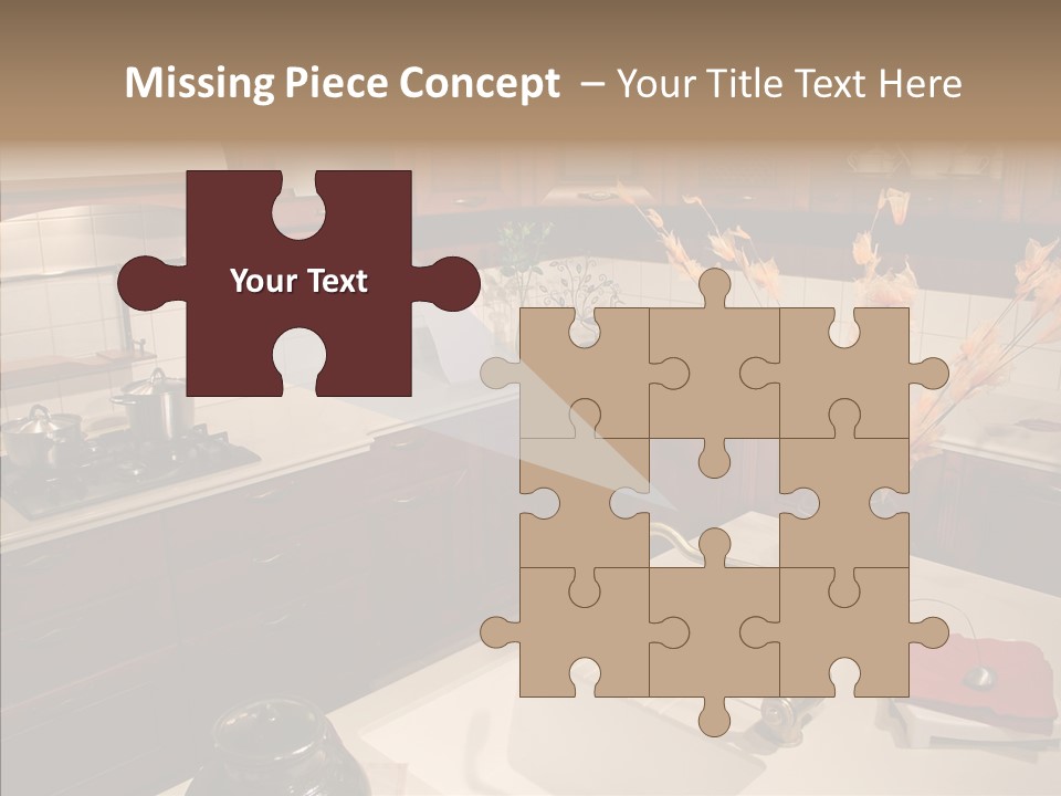 Household Cabinets Counters PowerPoint Template