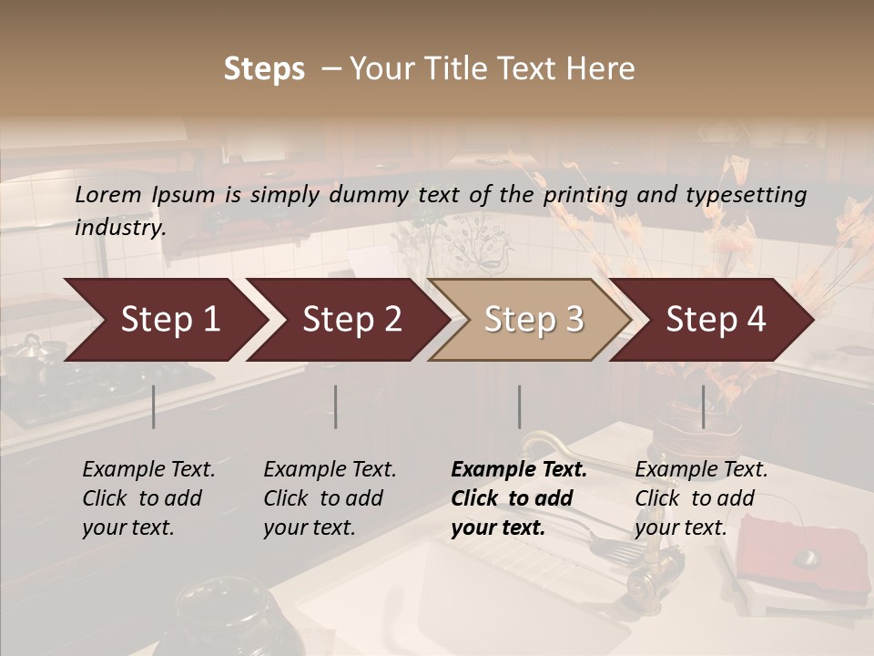 Household Cabinets Counters PowerPoint Template
