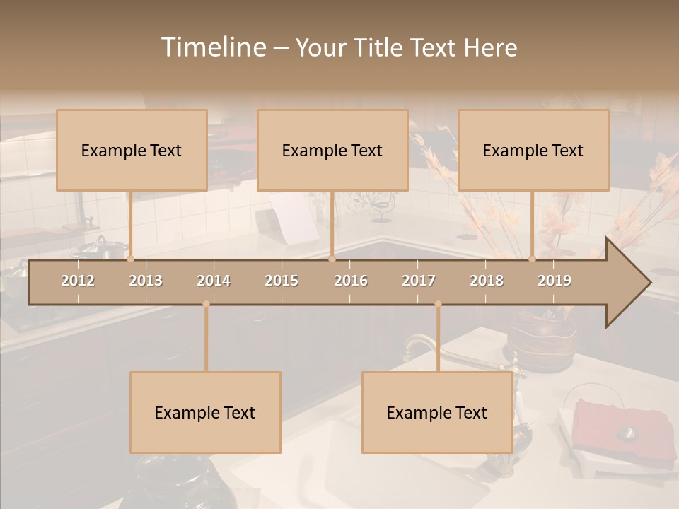 Household Cabinets Counters PowerPoint Template