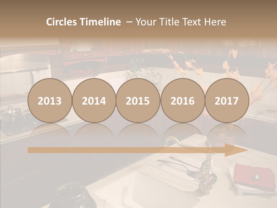 Household Cabinets Counters PowerPoint Template