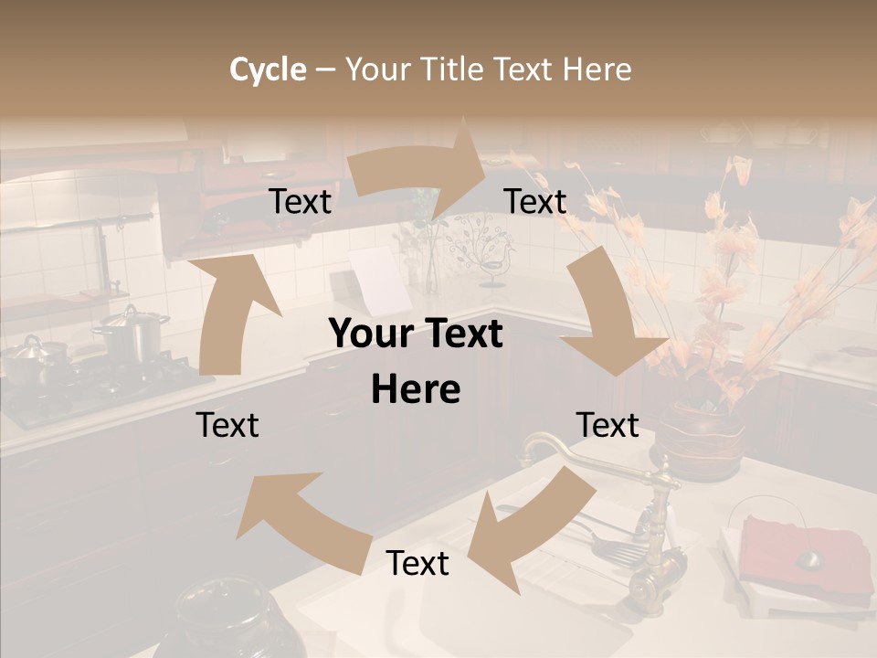 Household Cabinets Counters PowerPoint Template