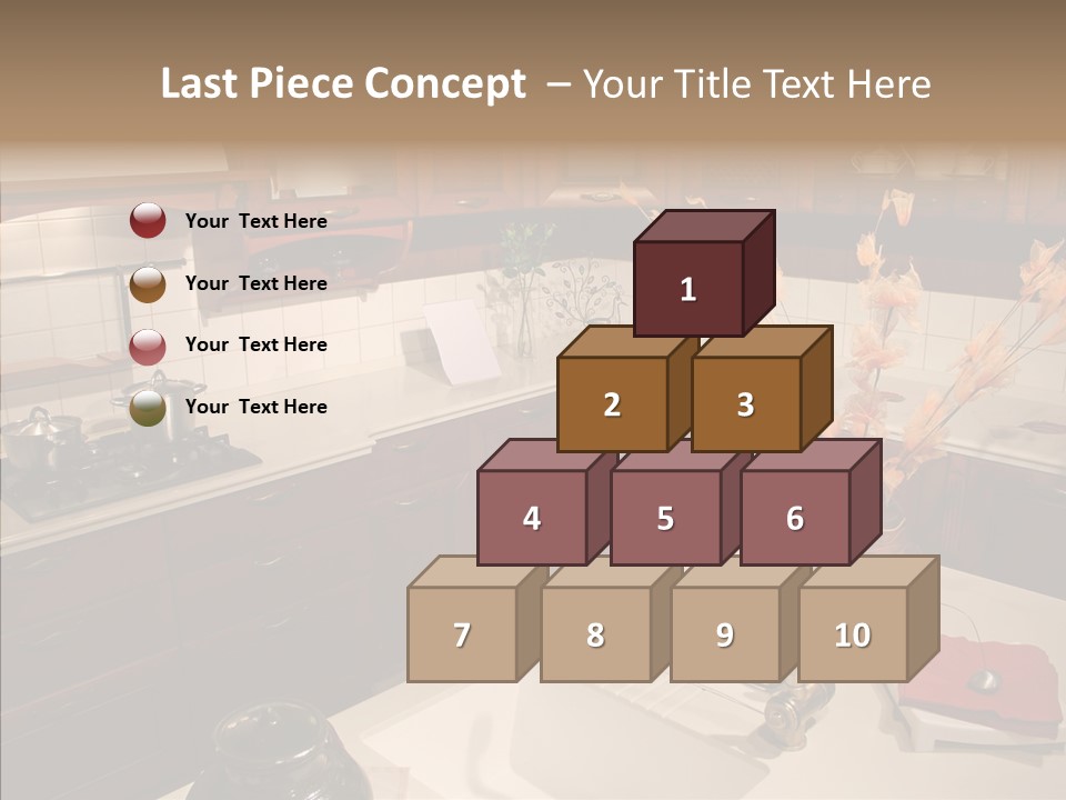 Household Cabinets Counters PowerPoint Template