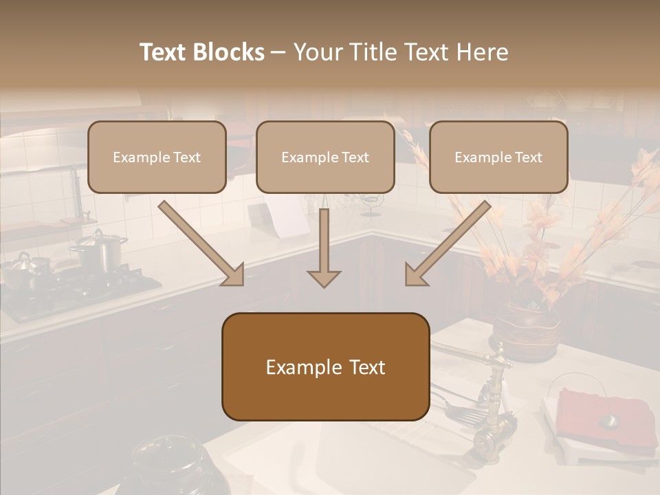 Household Cabinets Counters PowerPoint Template