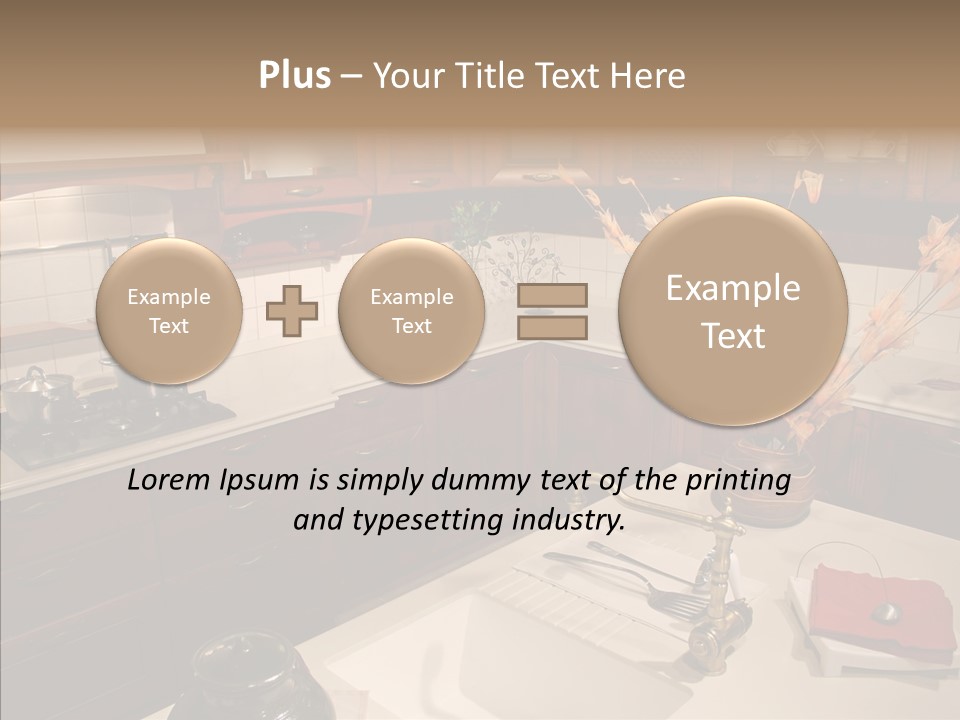 Household Cabinets Counters PowerPoint Template