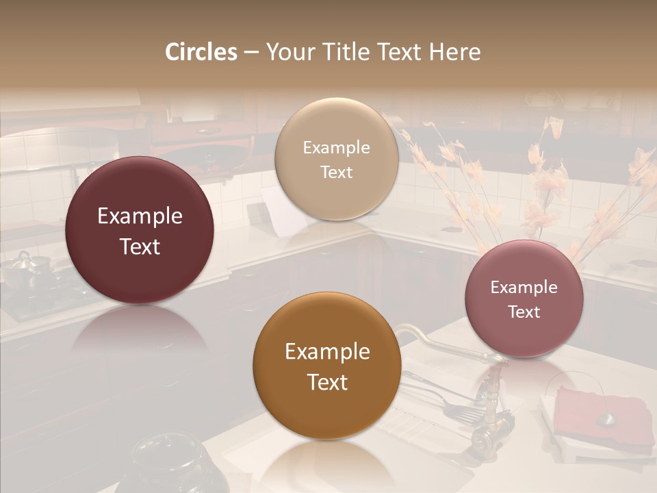 Household Cabinets Counters PowerPoint Template
