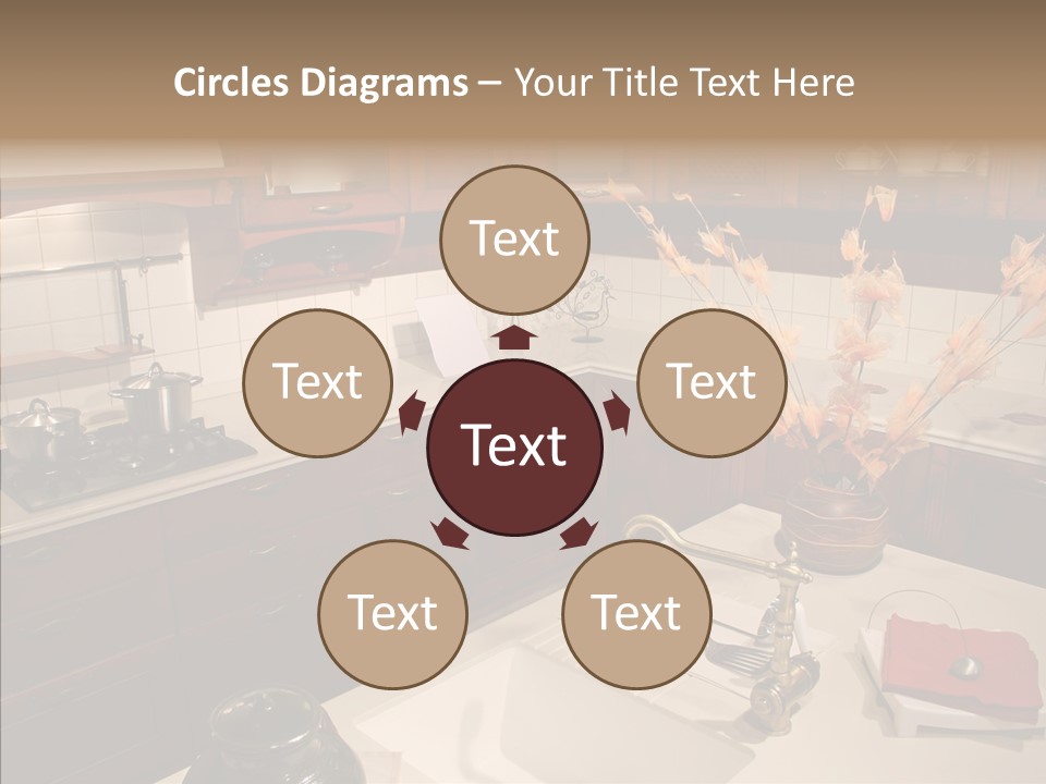 Household Cabinets Counters PowerPoint Template