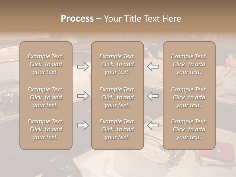 Household Cabinets Counters PowerPoint Template