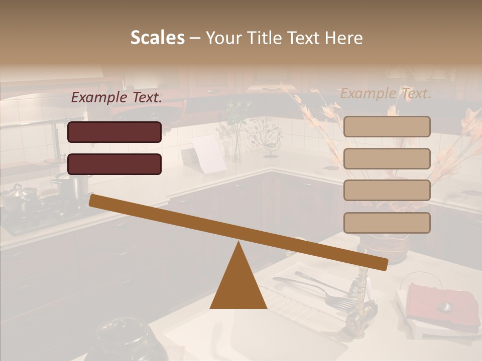 Household Cabinets Counters PowerPoint Template