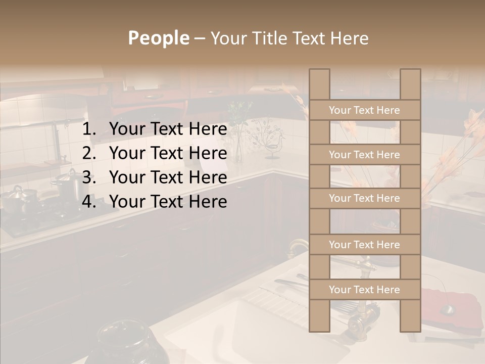 Household Cabinets Counters PowerPoint Template