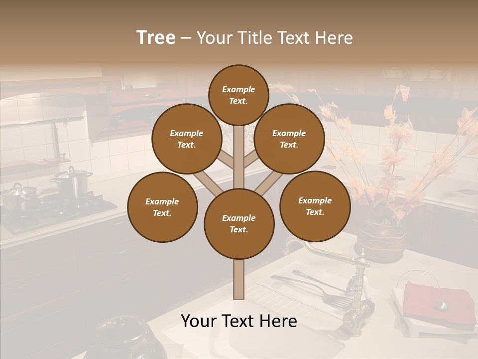 Household Cabinets Counters PowerPoint Template