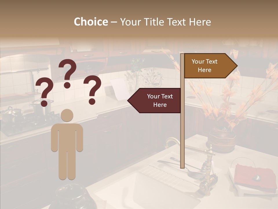 Household Cabinets Counters PowerPoint Template